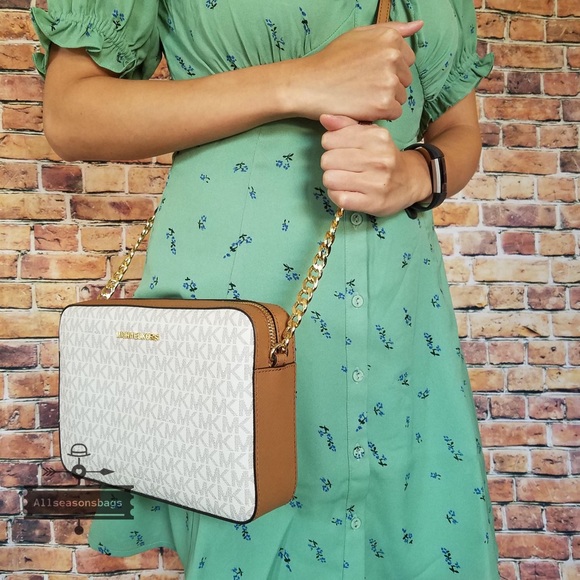 🔽Michael Kors Jet set item large crossbody acorn - Picture 2 of 8